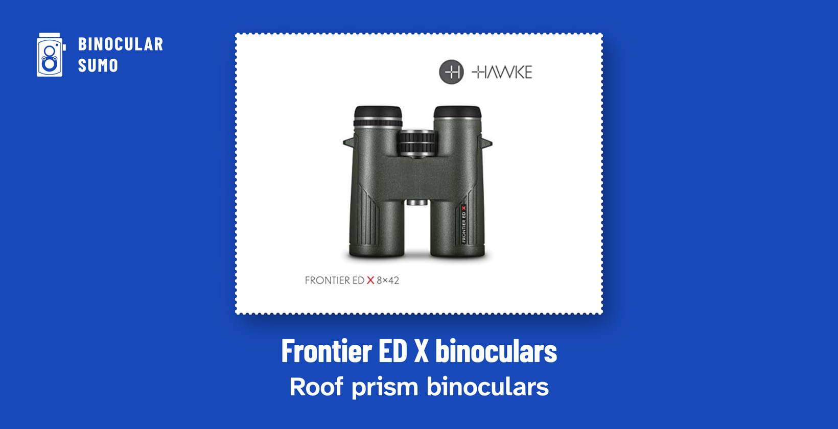 Frontier ED X binoculars: Roof prism binoculars. Product photo from the product listing.