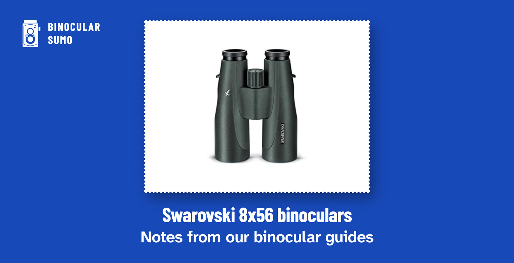 Swarovski 8x56 binoculars: Notes from our binocular guides. Product photo from the product listing.