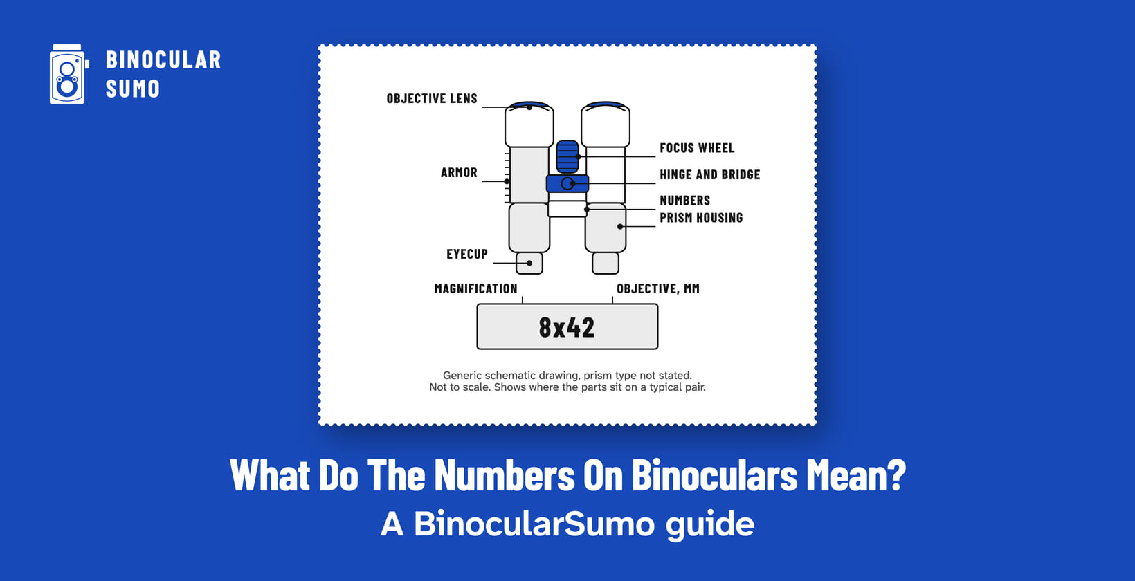 What Do The Numbers On Binoculars Mean? A BinocularSumo guide. Drawing of a binocular with the numbers on its plate called out. Drawn by BinocularSumo for this page. What Do The Numbers On Binoculars Mean? A BinocularSumo guide. Drawing of a binocular with the numbers on its plate called out.