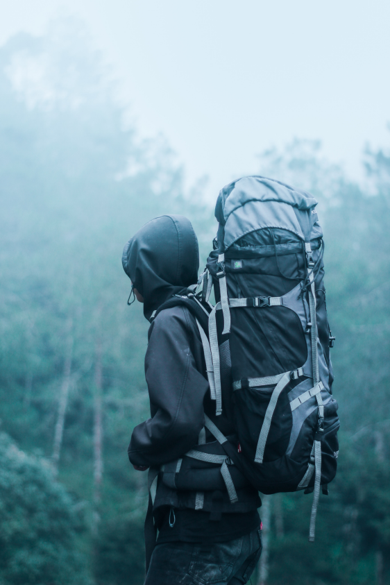 basic navigational skills while hiking in unfamiliar terrain